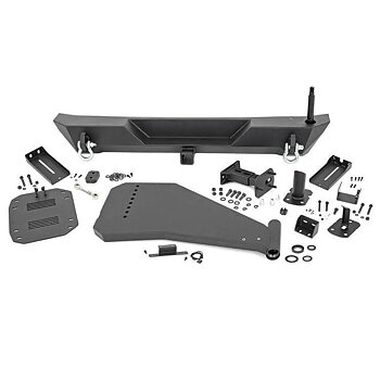 Rough Country Rear Trail Bumper W. Tirecarrier - Jeep JL/U