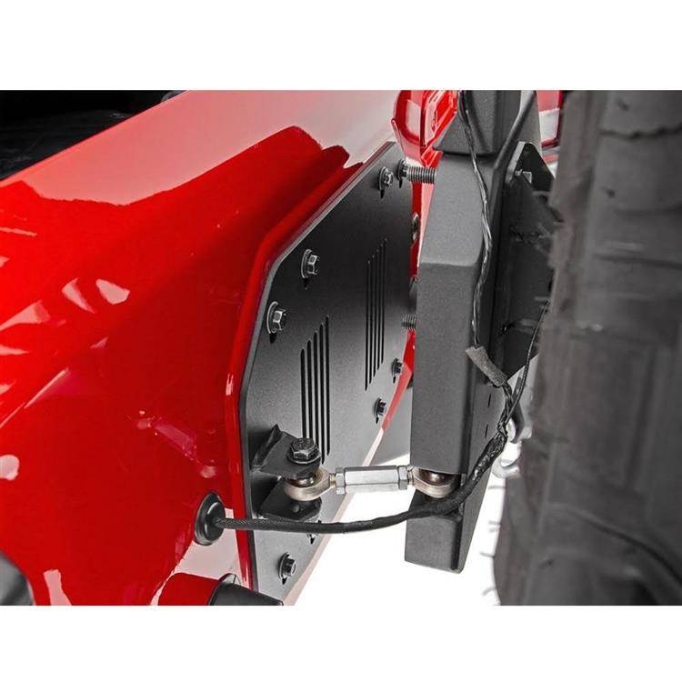 Rough Country Rear Trail Bumper W. Tirecarrier - Jeep JL/U - 3