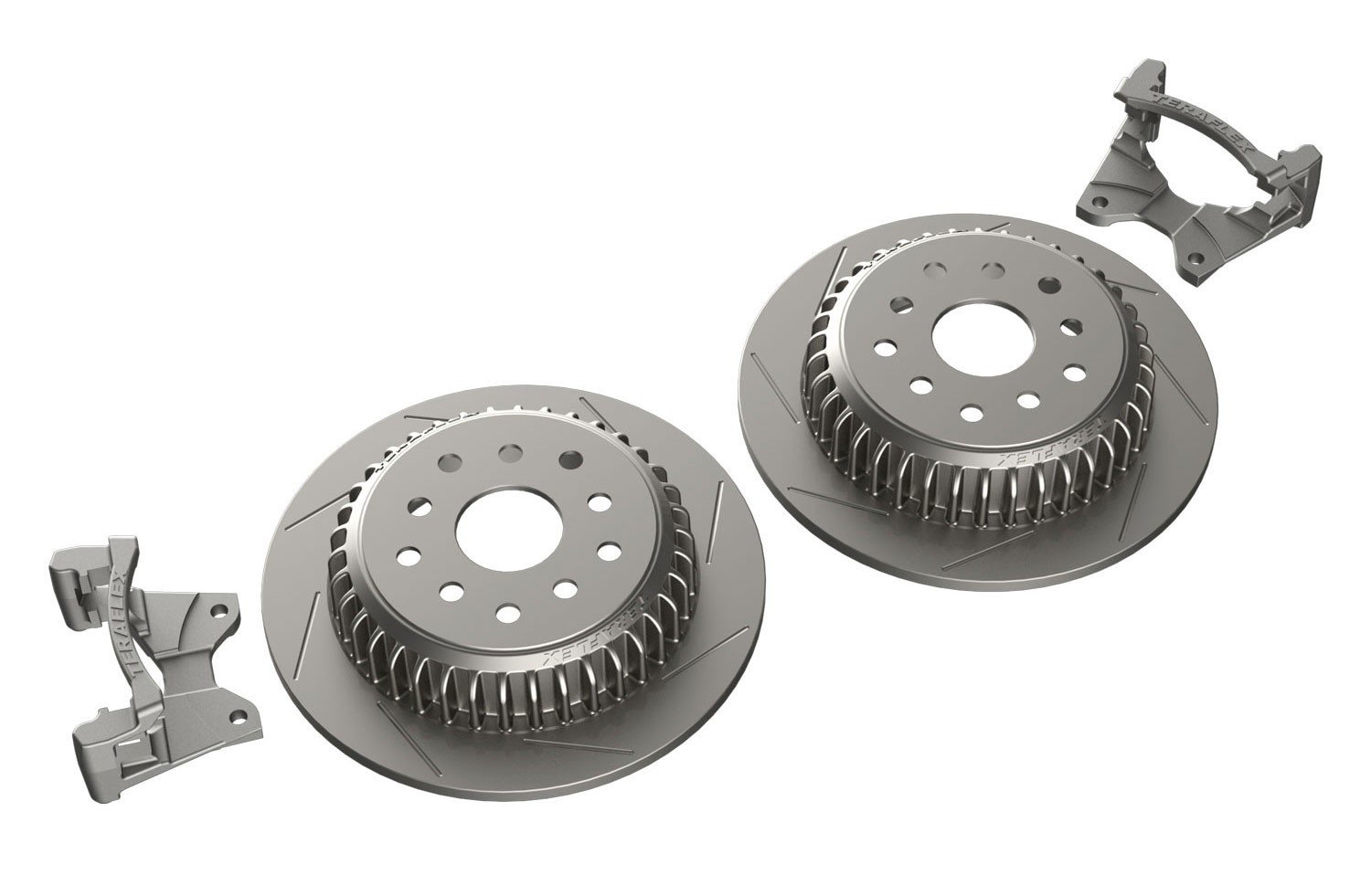 Teraflex Rear Performance Slotted Big Rotor Kit - Jeep JK & JKU