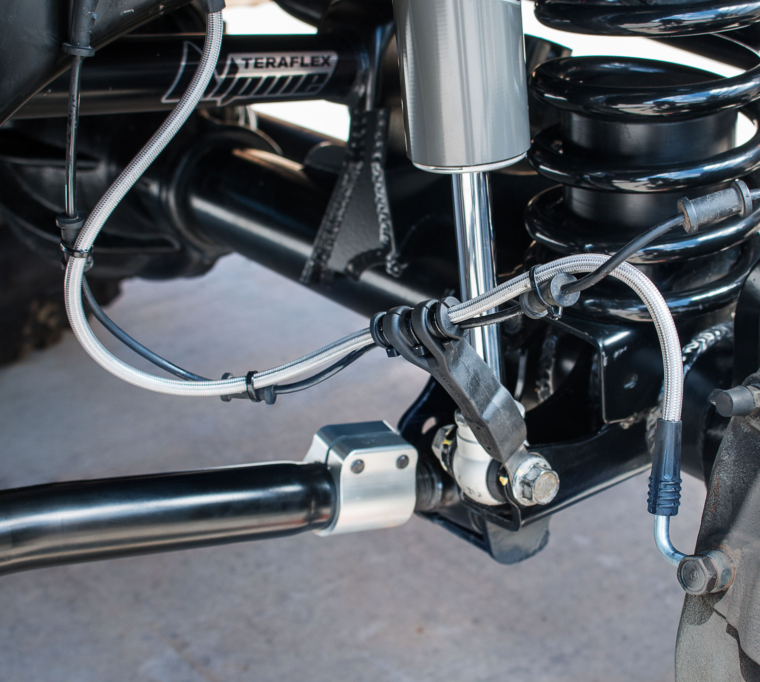 Teraflex Front Brake Line Anchor Kit - Jeep JK & JKU - 2