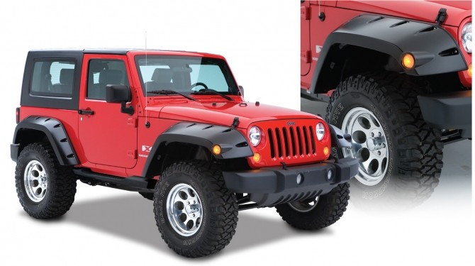 Bushwacker Front Fender Flares Pocket Style - Jeep JK & JKU