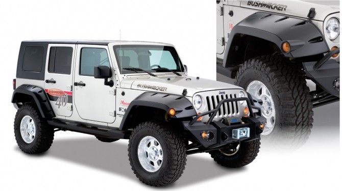 Bushwacker Rear Fender Flares Pocket Style - Jeep JK & JKU