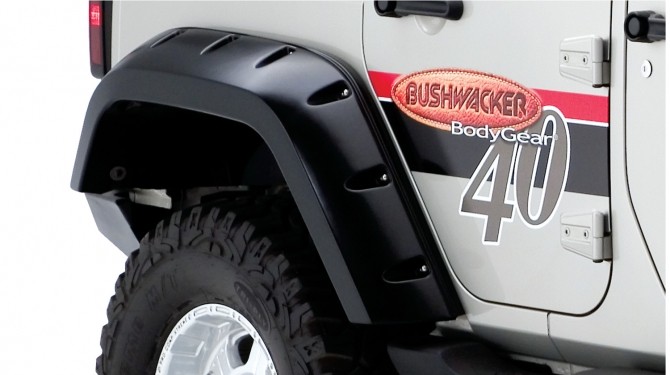 Bushwacker Rear Fender Flares Pocket Style - Jeep JK & JKU - 2