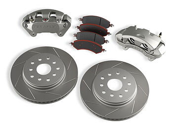 TeraFlex Front big brake kit with slotted rotors - JK &  JKU