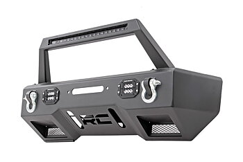 ROUGH COUNTRY FRONT BUMPER LED WITH WINCH PLATE  - JK/JKU