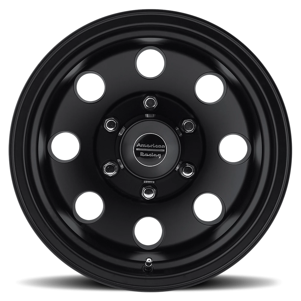 American Racing Baja 15x7" 3.75BS Satin Black - Jeep TJ, XJ & YJ - 2