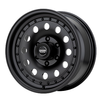 American Racing Outlaw II 16x8" 4.5BS Satin Black - Jeep TJ, XJ & YJ