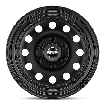 American Racing Outlaw II 16x8" 4.5BS Satin Black - Jeep TJ, XJ & YJ