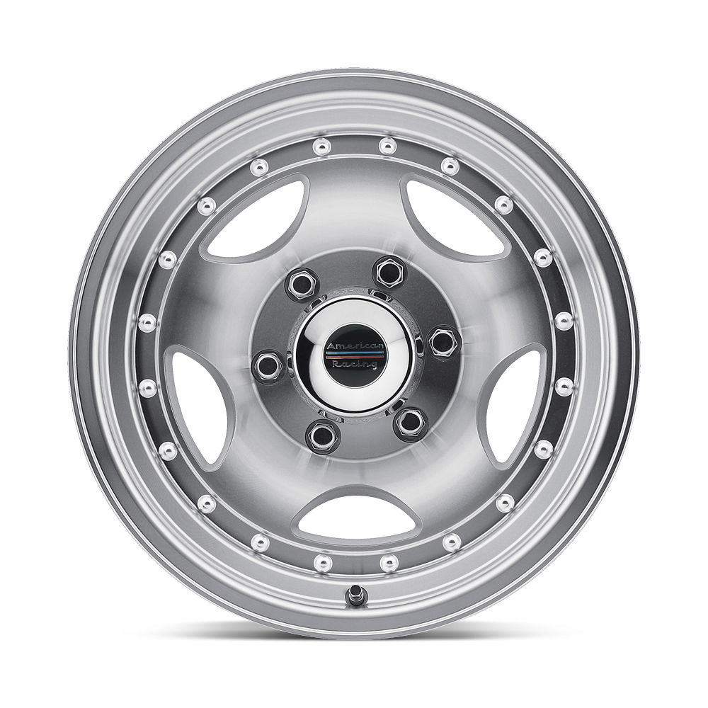 American Racing Type 23 15x8" 3.75BS Machined w/ Clear Coat - Jeep TJ, XJ & YJ - 2