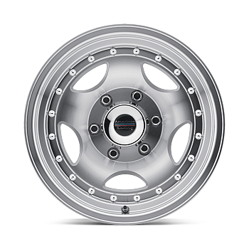 American Racing Type 23 15x8" 3.75BS Machined w/ Clear Coat - Jeep TJ, XJ & YJ