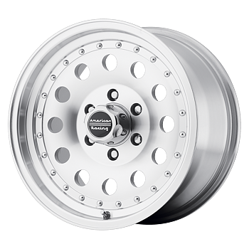 American Racing Outlaw II 15x8" 3.75BS Machined w/ Clear Coat - Jeep TJ, XJ & YJ