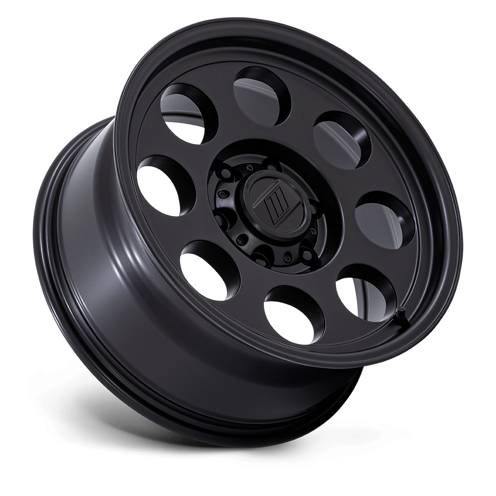 Pro Comp Heritage 16x8" 4.5BS Matte Black - Jeep TJ, XJ & YJ - 2