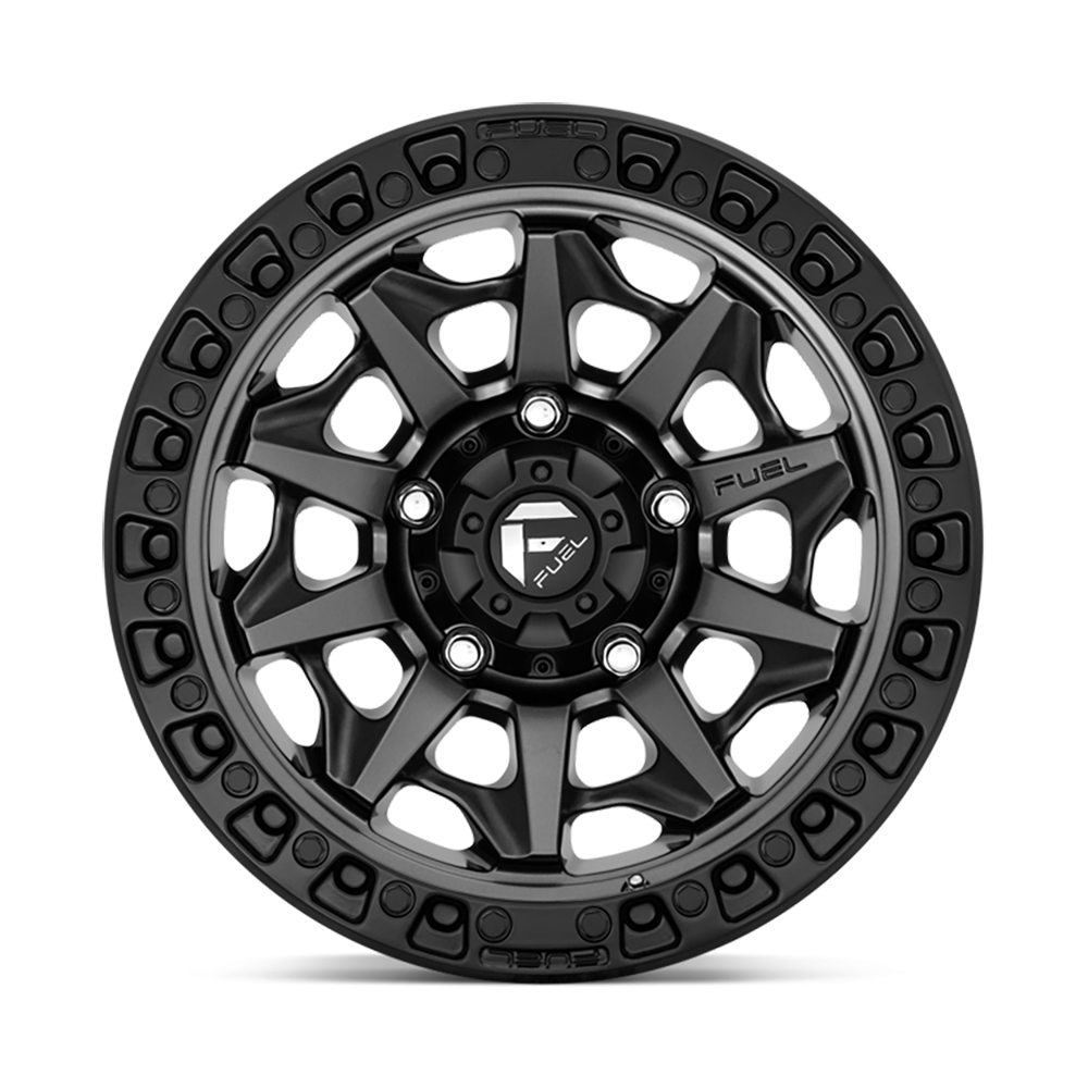 Fuel Covert 17x9" 5.0BS Matte Gunmetal Black Bead Ring - Jeep JK, JL & JT - 2