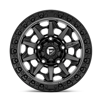 Fuel Covert 17x9" 5.0BS Matte Gunmetal Black Bead Ring - Jeep JK, JL & JT