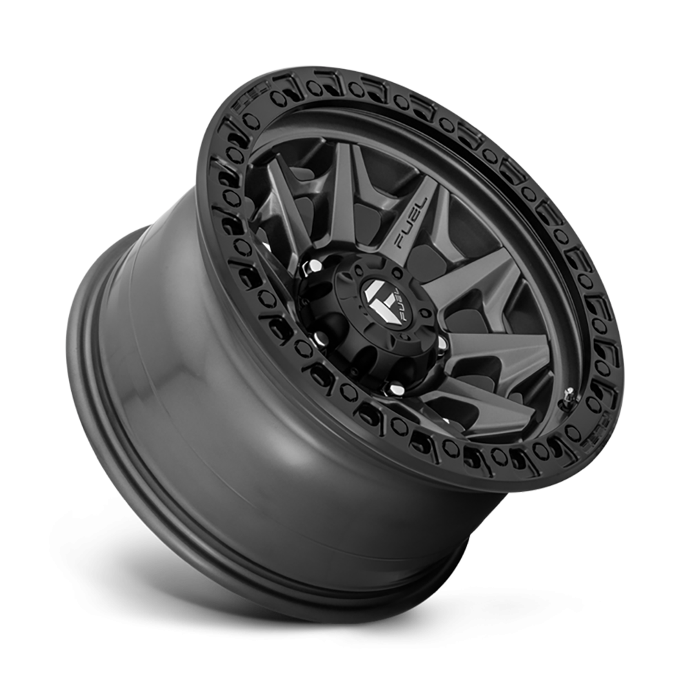 Fuel Covert 17x9" 5.0BS Matte Gunmetal Black Bead Ring - Jeep JK, JL & JT - 3