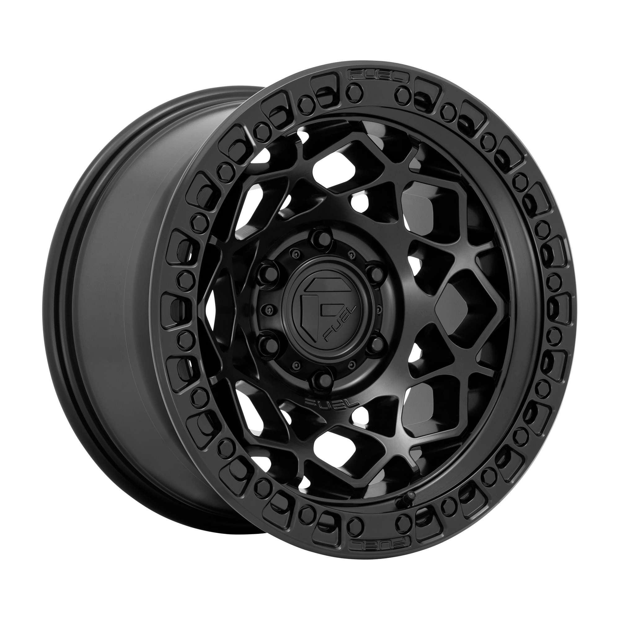 Fuel Unit 17x9" 4.5BS Matte Black w/ Matte Black Ring - Jeep JK, JL & JT