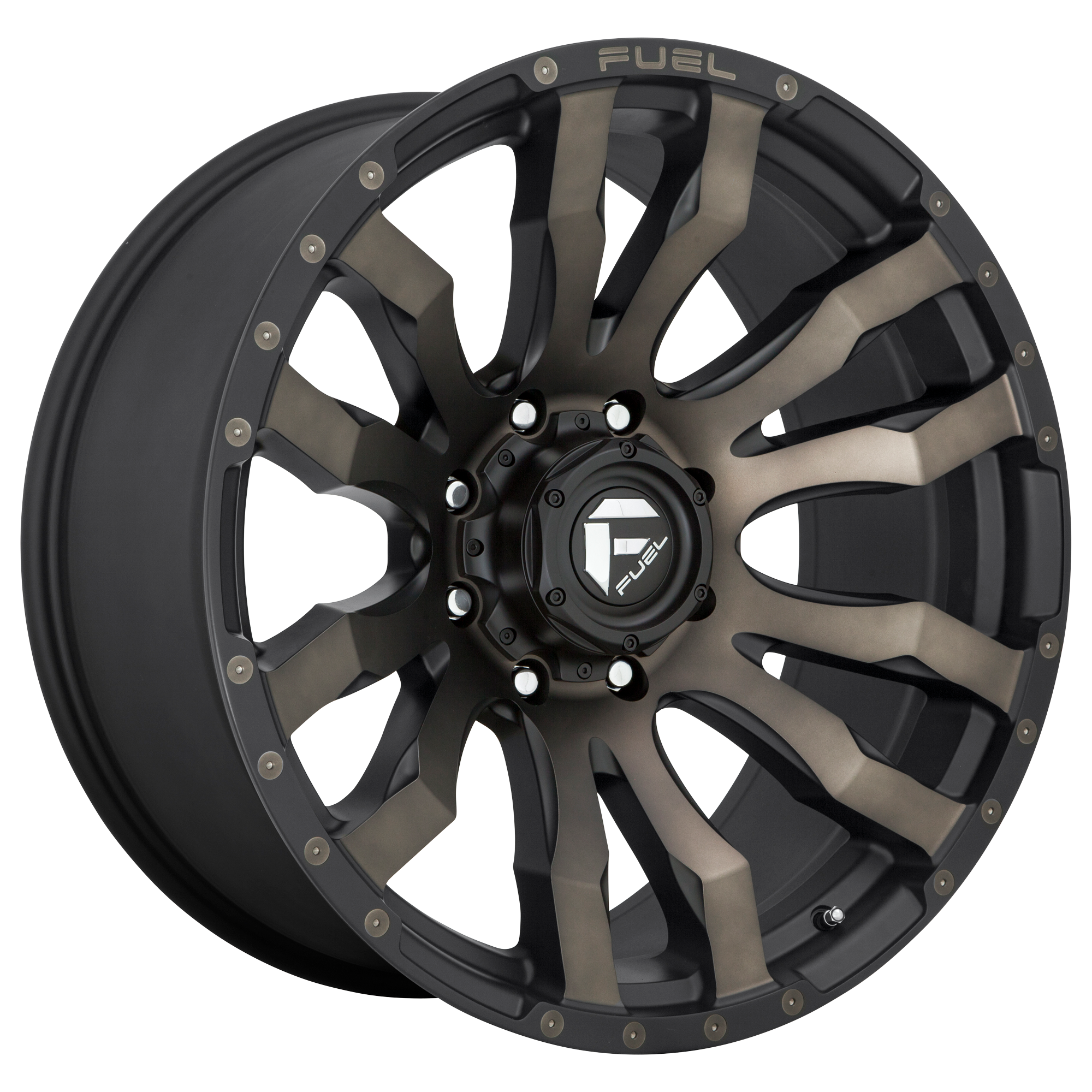 Fuel Blitz 17x9" 4.5BS Matte Black Double Dark Tint - Jeep JK, JL & JT