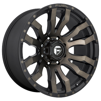 Fuel Blitz 17x9" 4.5BS Matte Black Double Dark Tint - Jeep JK, JL & JT