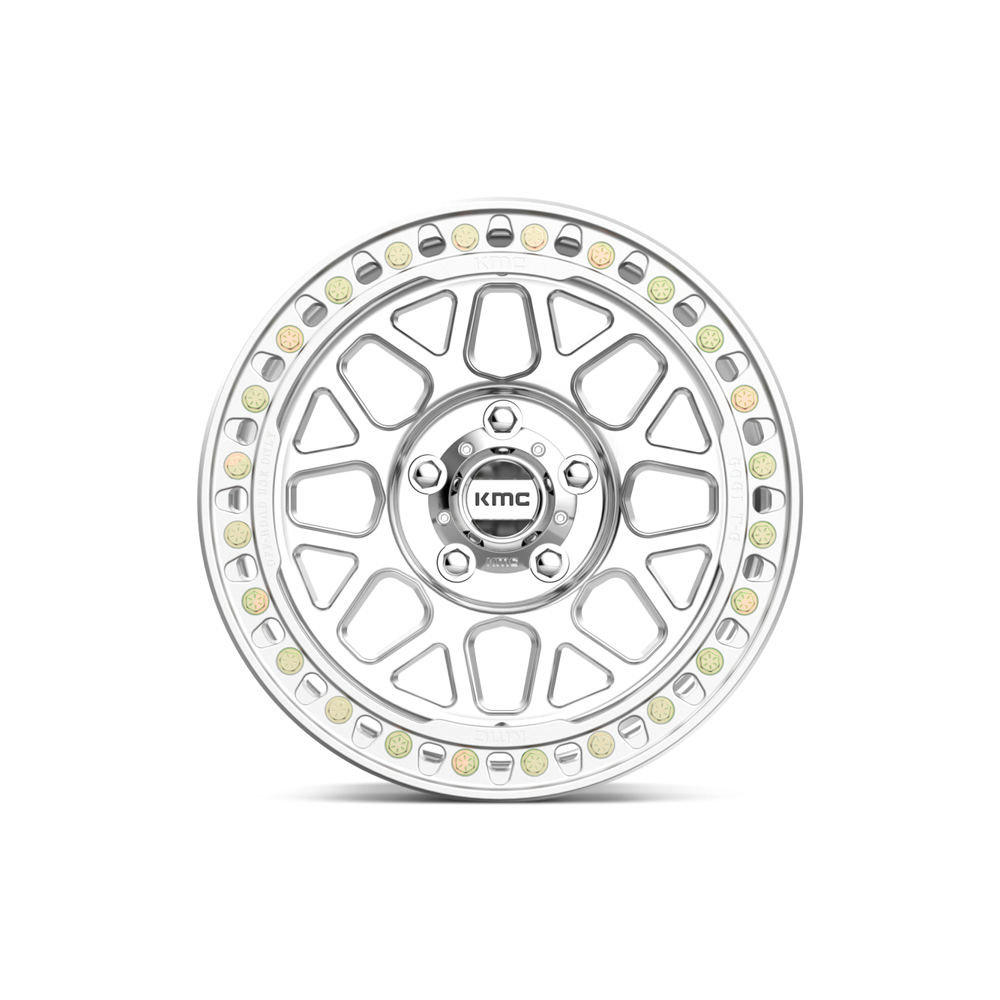 KMC Grenade Crawl Beadlock 17x9" 3.5BS Machined - Jeep JK, JL & JT - 3