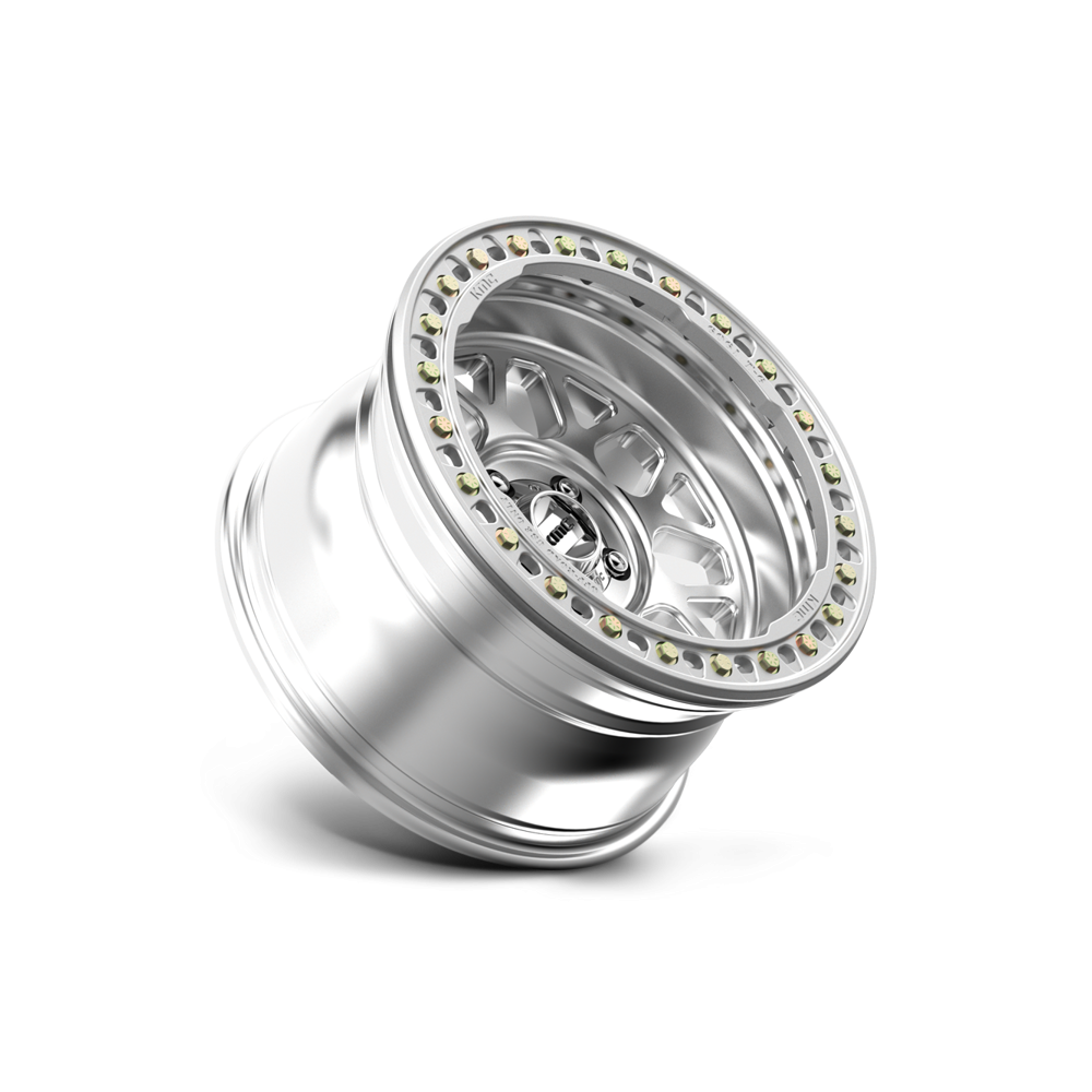 KMC Grenade Crawl Beadlock 17x9" 3.5BS Machined - Jeep JK, JL & JT - 2