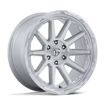 Fuel Circuit 17x9" 4.5BS Gloss Silver w/ Machined Face - Jeep JK, JL & JT