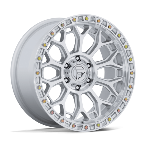 Fuel Talon 17x9" 5.0BS Gloss Silver w/ Machined Face - Jeep JK, JL & JT
