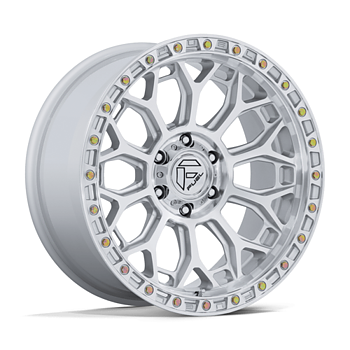 Fuel Talon 17x9" 5.0BS Gloss Silver w/ Machined Face - Jeep JK, JL & JT