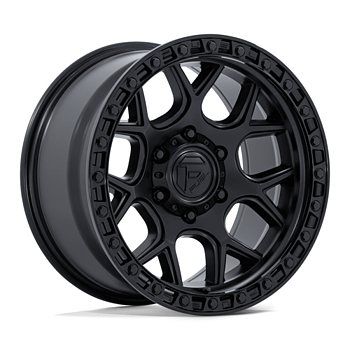 Fuel Puma 17x9" 4.5BS Matte Black w/ Gloss Black Lip - Jeep JK, JL & JT