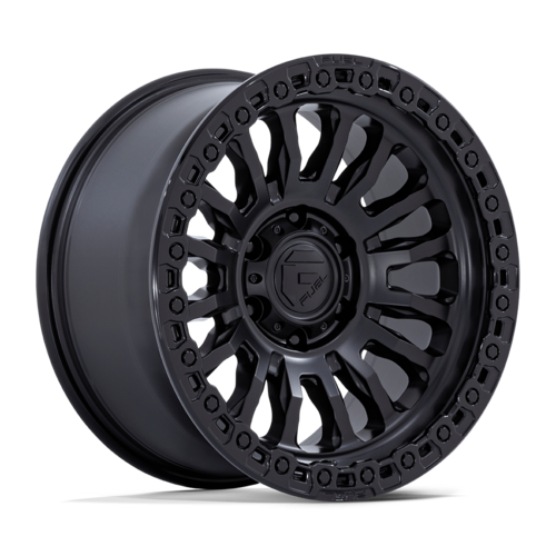Fuel Rincon 17x9" 4.5BS Matte Black w/ Gloss Black Lip - Jeep JK, JL & JT
