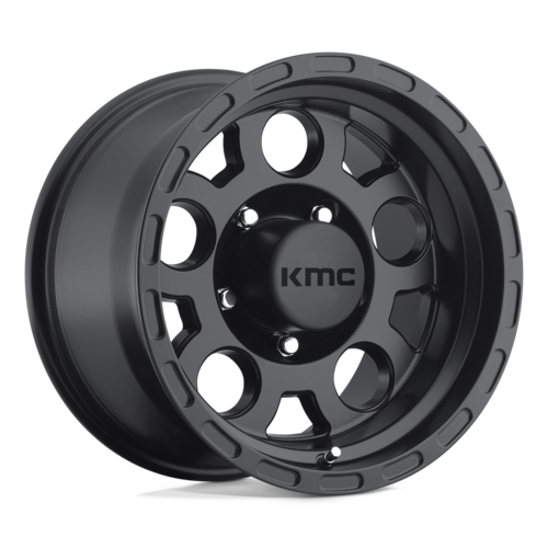 KMC Enduro 15x7" 3.75BS Matte Black - Jeep TJ, XJ & YJ