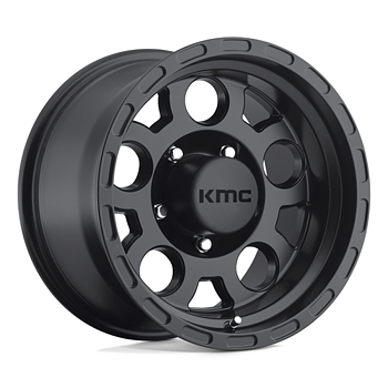 KMC Enduro 15x7" 3.75BS Matte Black - Jeep TJ, XJ & YJ
