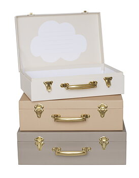 Jabadabado Koffert beige 3-pack