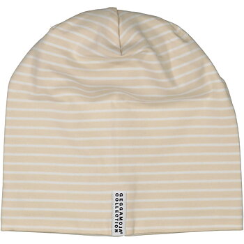 Geggamoja mössa Topline beige/vit