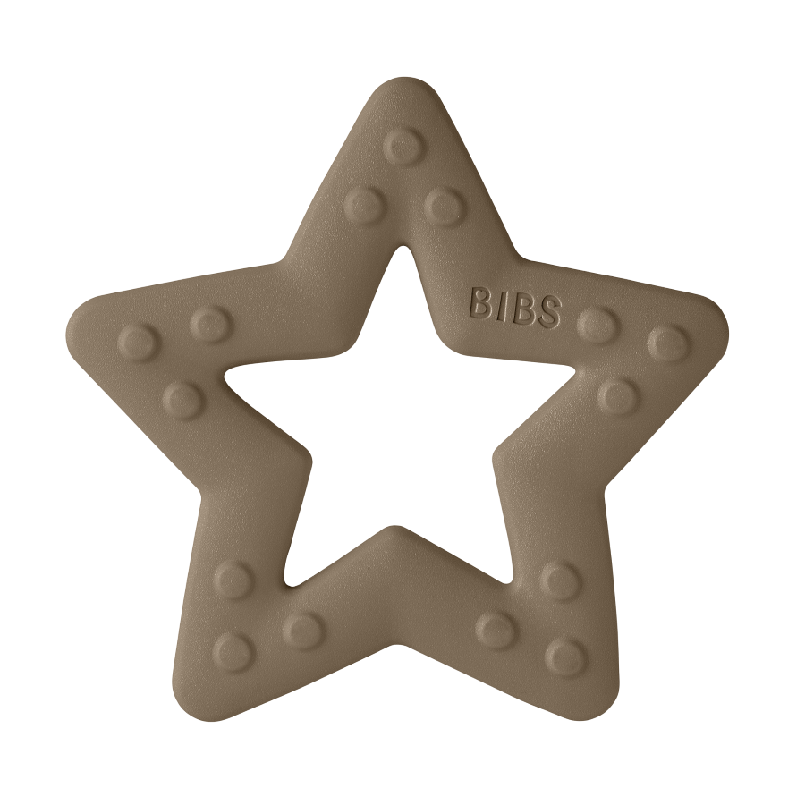 BIBS Baby Bitie Bitring Star Dark Oak
