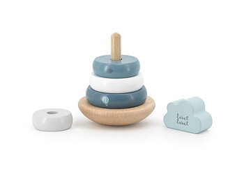 Label Label Stapelleksak blå