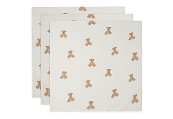 Jollein Muslinfilt 70x70cm Teddy Bear 3-pack