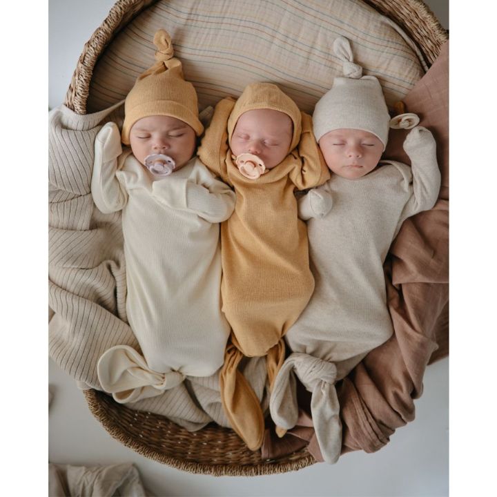 Mushie babymössa. Gråmelerad - 3