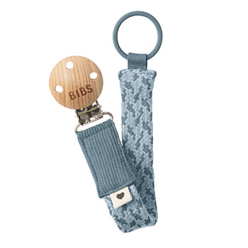 BIBS Napphållare Pacifier clip  Petrol/Baby blue