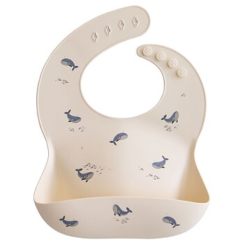 Mushie Haklapp silikon Whales
