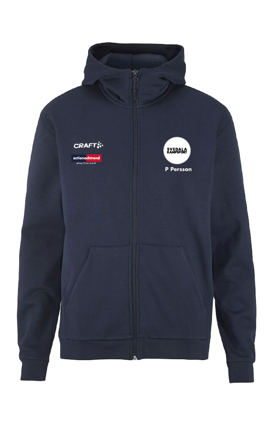 Craft Community 2.0 Logo FZ Hoodie Herr (Svedala Kampsport) - 3