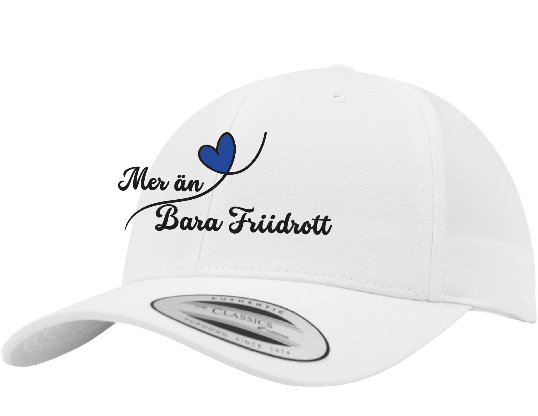 Keps Classic Curved White Brodyr - (Bara Friidrott)