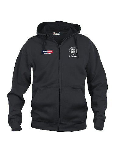 Clique Basic Hoody FZ Dam (Furulunds Kickboxningsklubb)