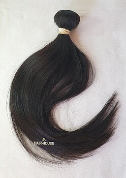 Natural dark hair 60cm, straight on weft