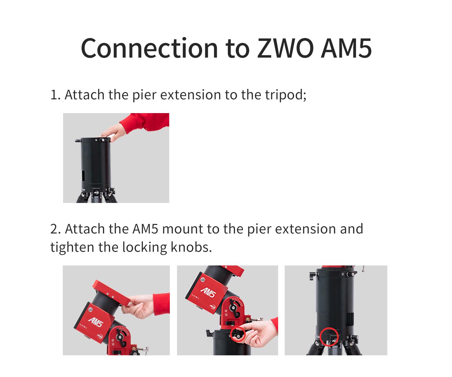 ZWO PELARFÖRLÄNGARE TILL AM3, AM5 OCH AM7 - 6