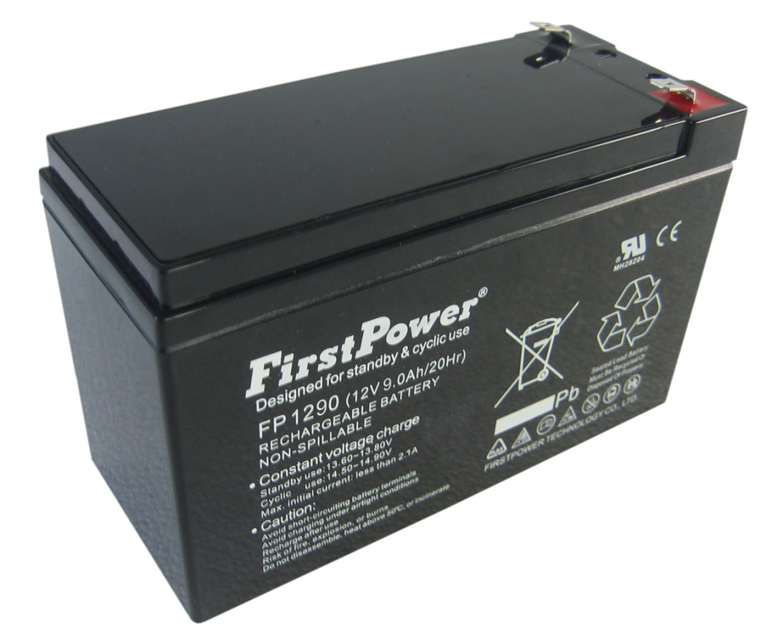 FIRSTPOWER 12 V AGM-BATTERI - 9 AH