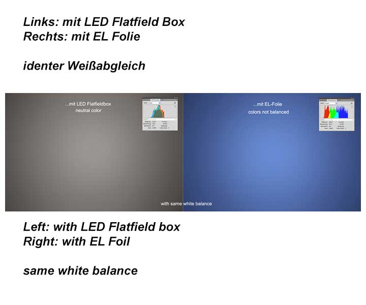 LACERTA FLATFIELD BOX MED LED-BELYSNING OCH DIMMER - 4