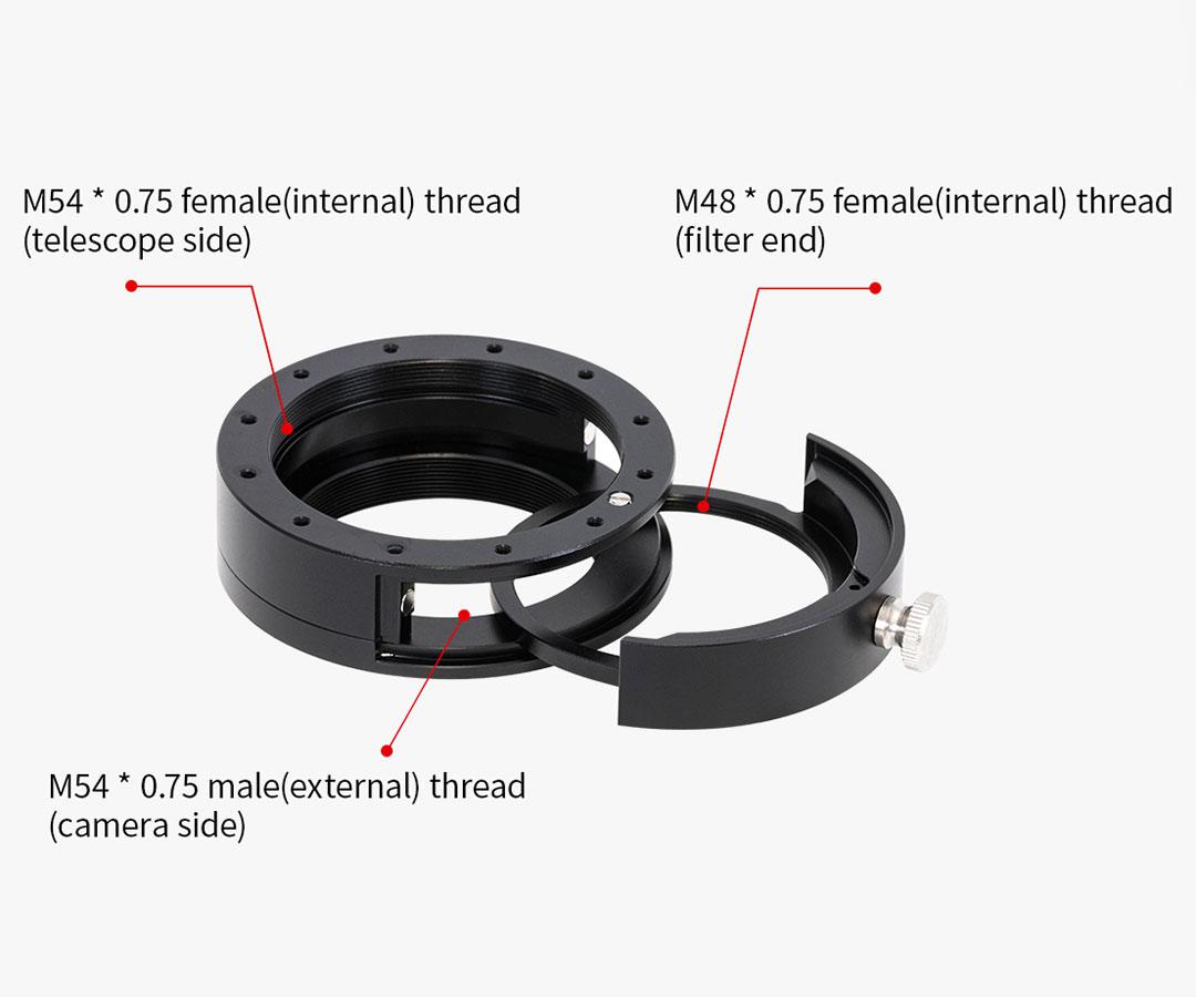 ZWO FILTERVÄXLARE FÖR 2" FILTER - M54 (NYA MODELLEN) - 10