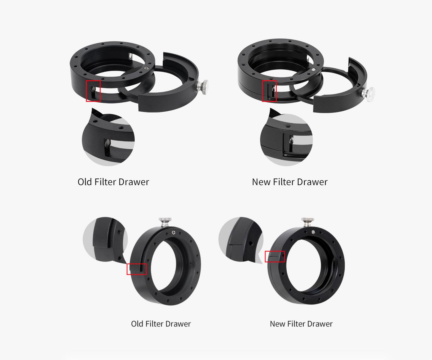 ZWO FILTERVÄXLARE FÖR 2" FILTER - M54 (NYA MODELLEN) - 8