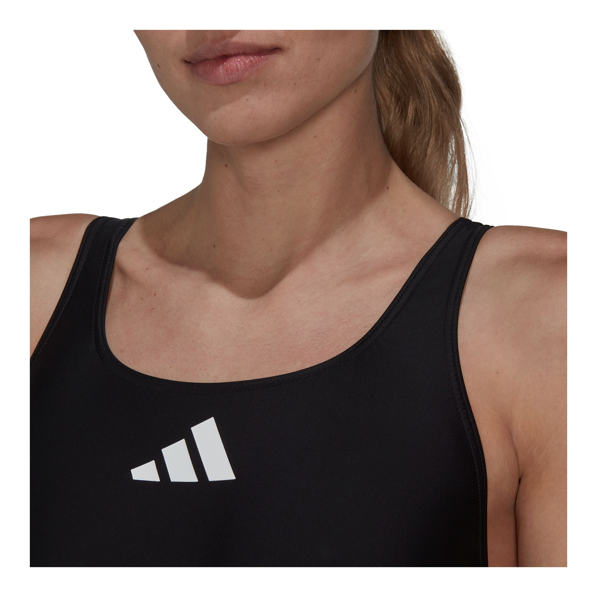 Adidas 3 Bar Logo Swimsuit Baddräkt - 3