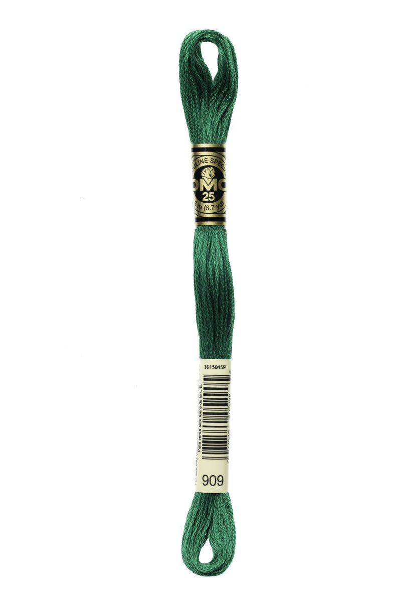 DMC Mouliné art. 117, nr 909 Medium Parrot Green - 2